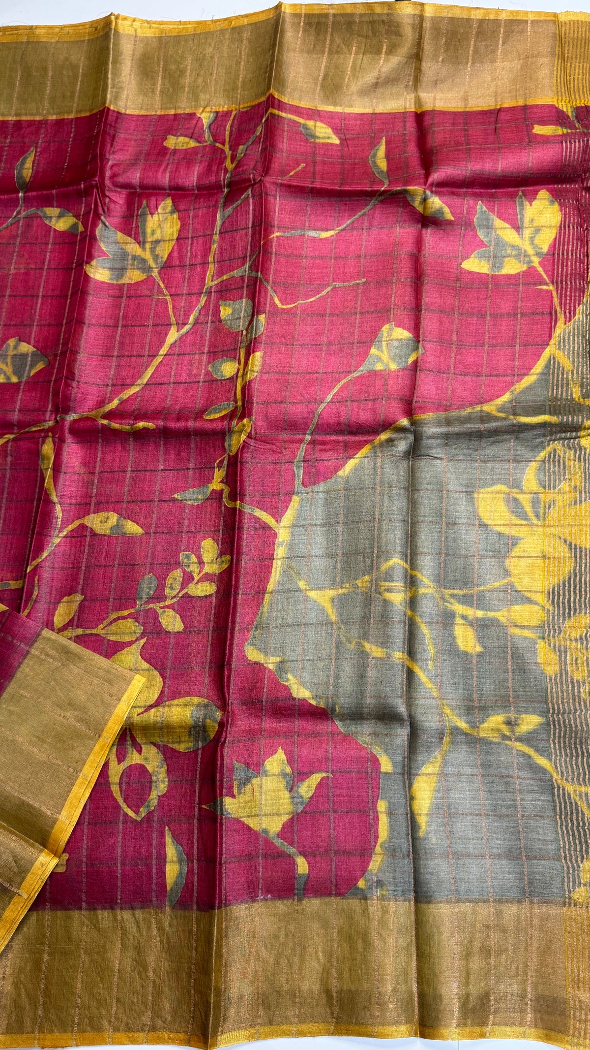 Handloom Pure Tussar Silk Saree