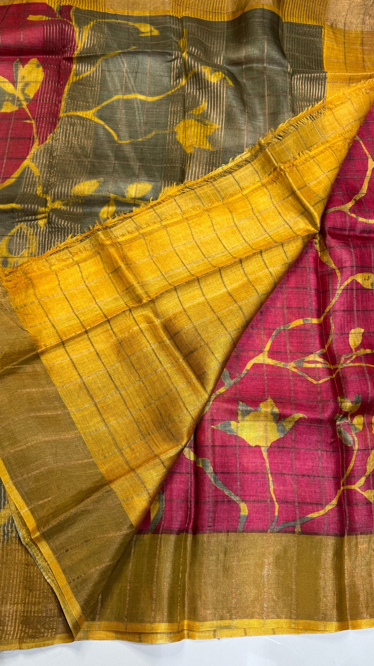Handloom Pure Tussar Silk Saree