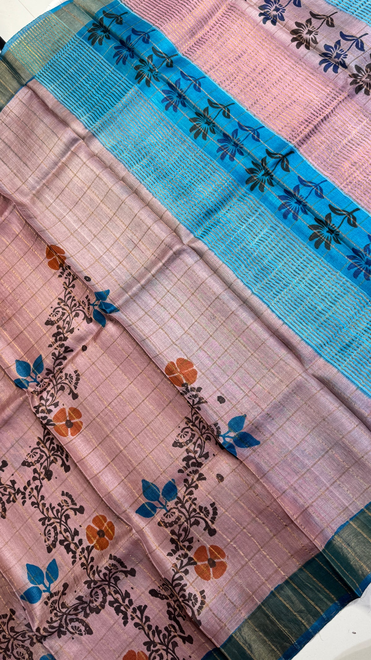 Handloom Pure Tussar Silk Saree