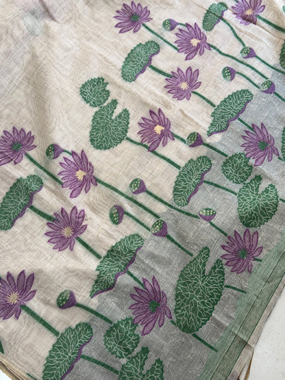 Muga Cotton Silk Saree
