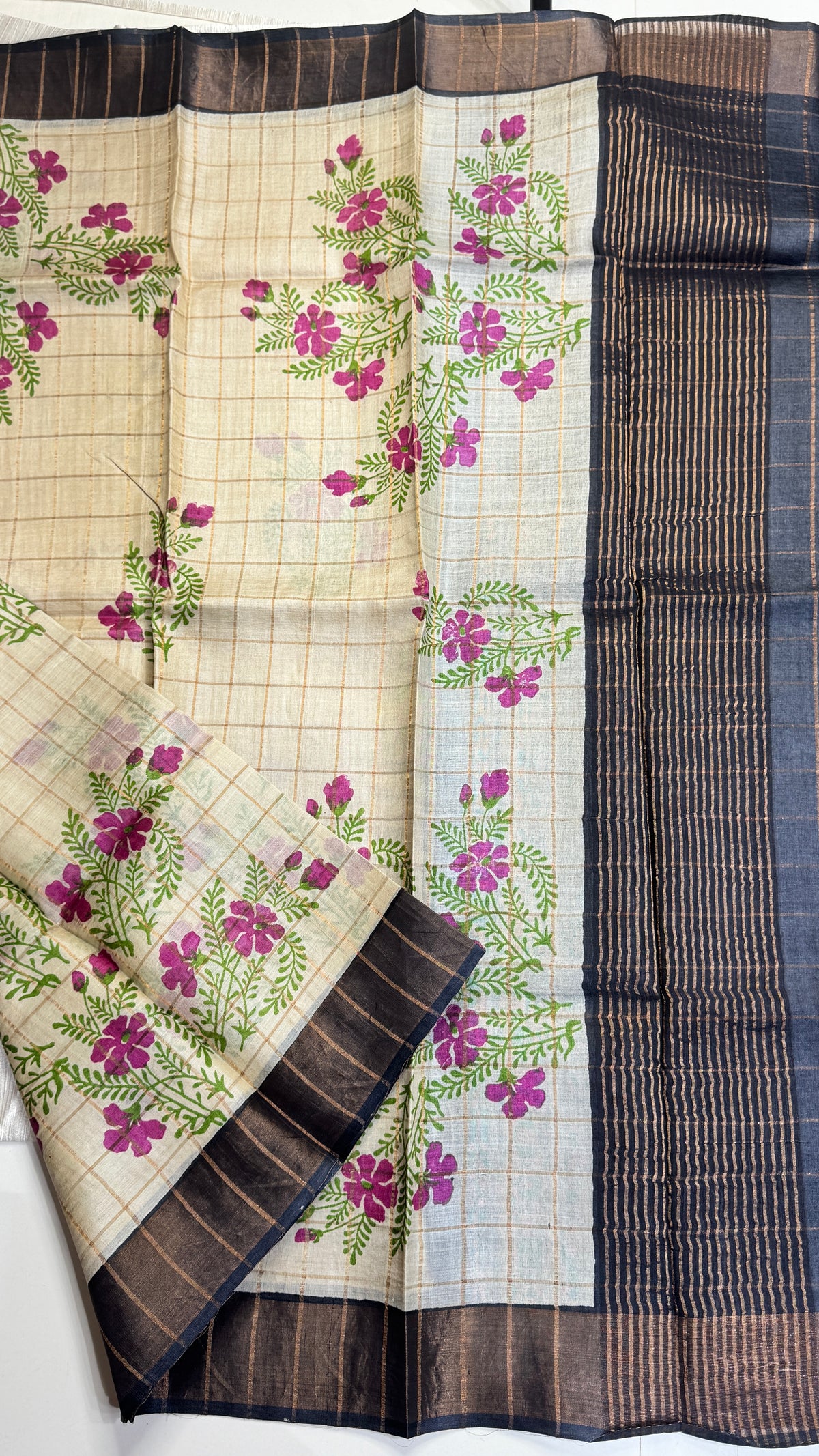 Handloom Pure Tussar Silk Saree