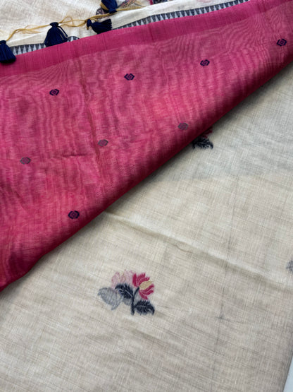 Muga Cotton Silk Saree
