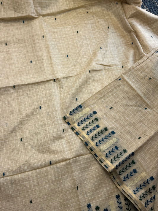 Muga Cotton Silk Saree