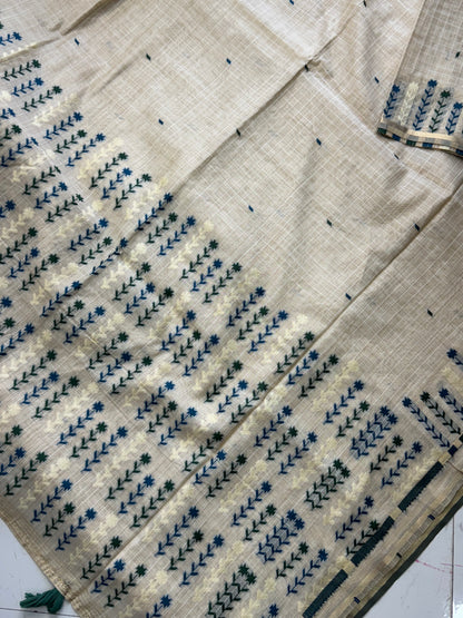 Muga Cotton Silk Saree