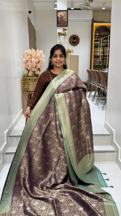Brocade Crepe Georgette Saree