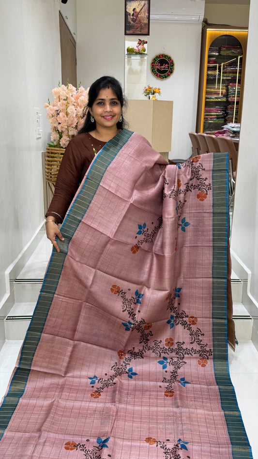 Handloom Pure Tussar Silk Saree