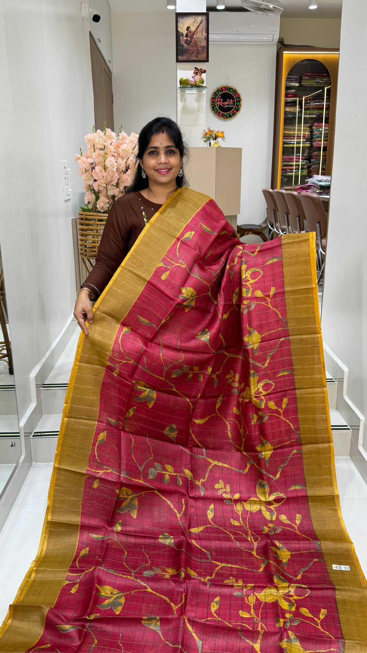Handloom Pure Tussar Silk Saree