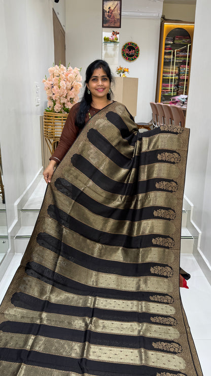 Panel Work Tussar Georgette Saree