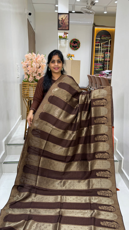 Panel Work Tussar Georgette Saree