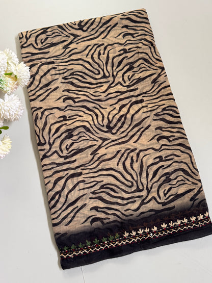 Semi Chanderi Silk Saree