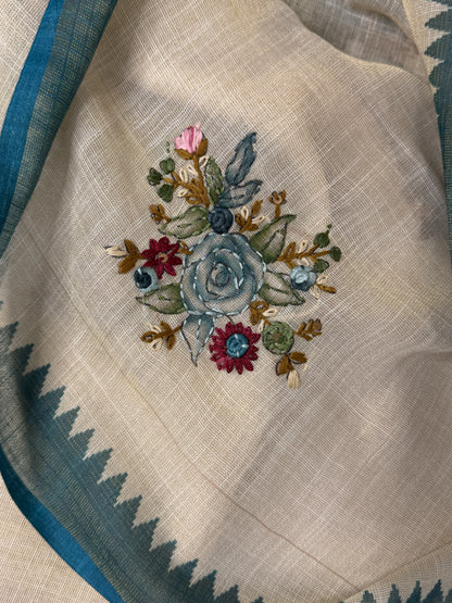 Tissue Linen Saree