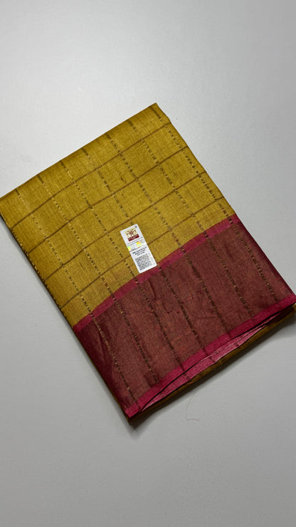 Handloom Pure Tussar Silk Saree
