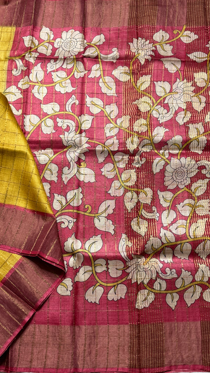 Handloom Pure Tussar Silk Saree