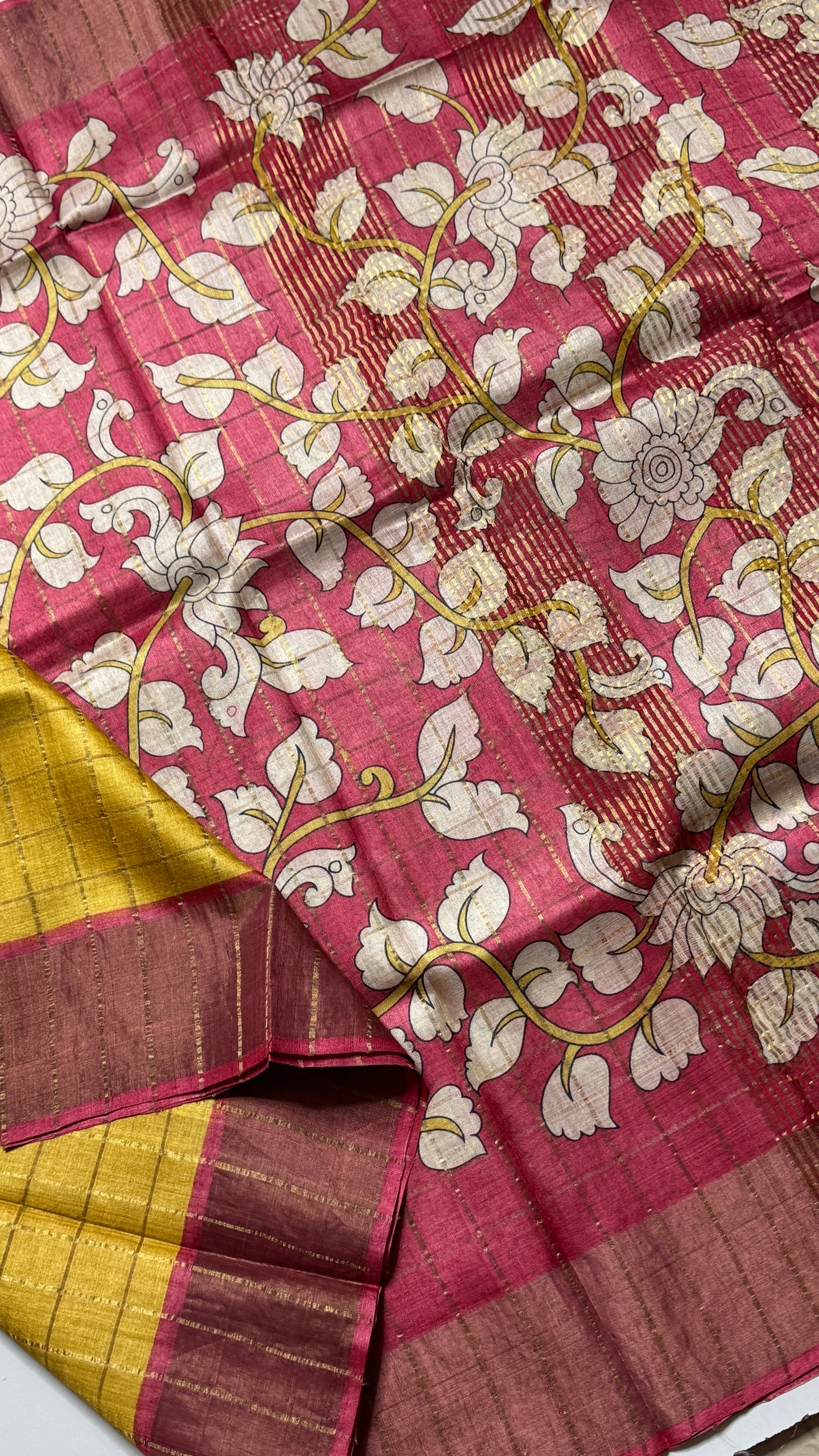 Handloom Pure Tussar Silk Saree