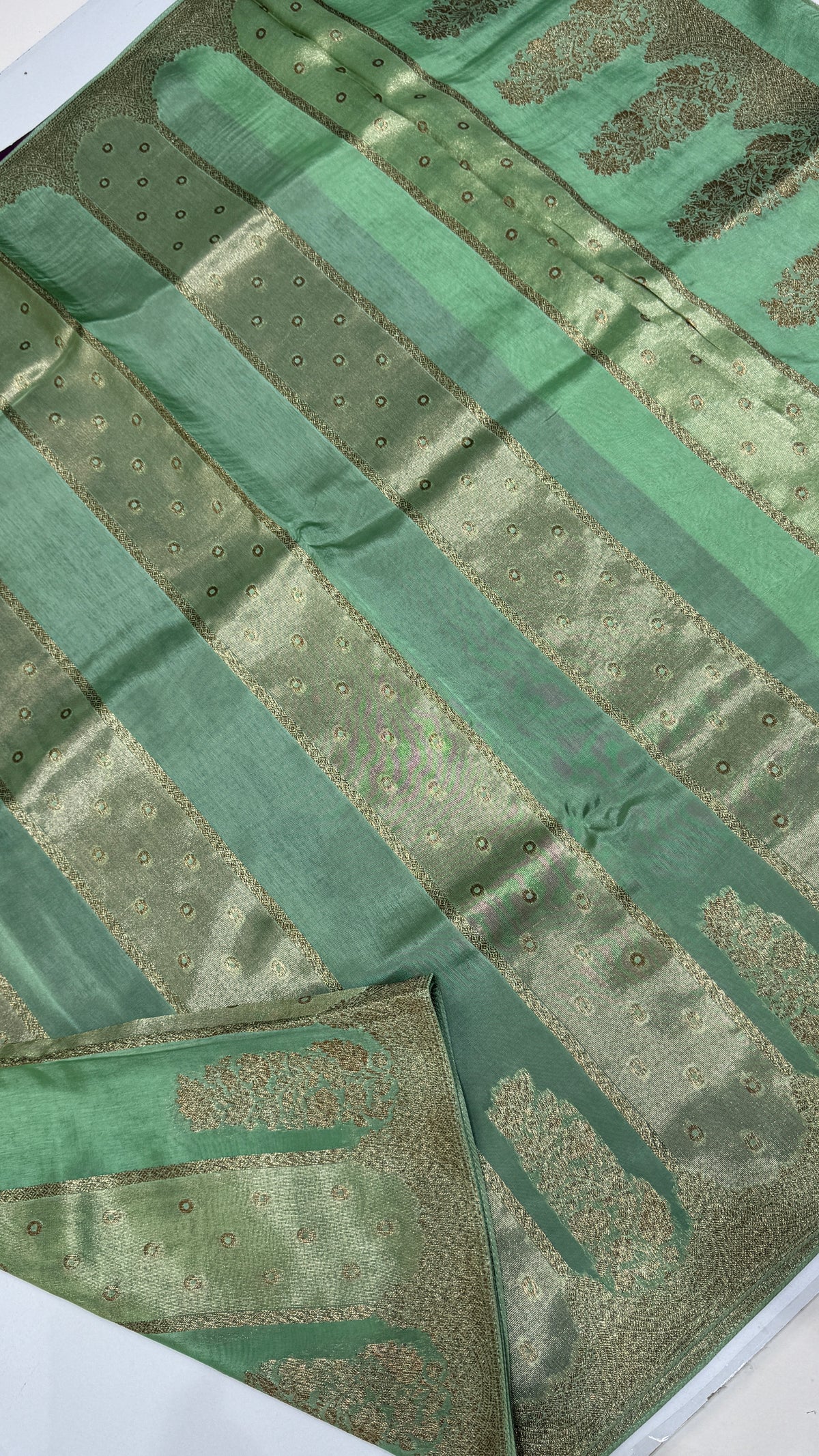Panel Work Tussar Georgette Saree