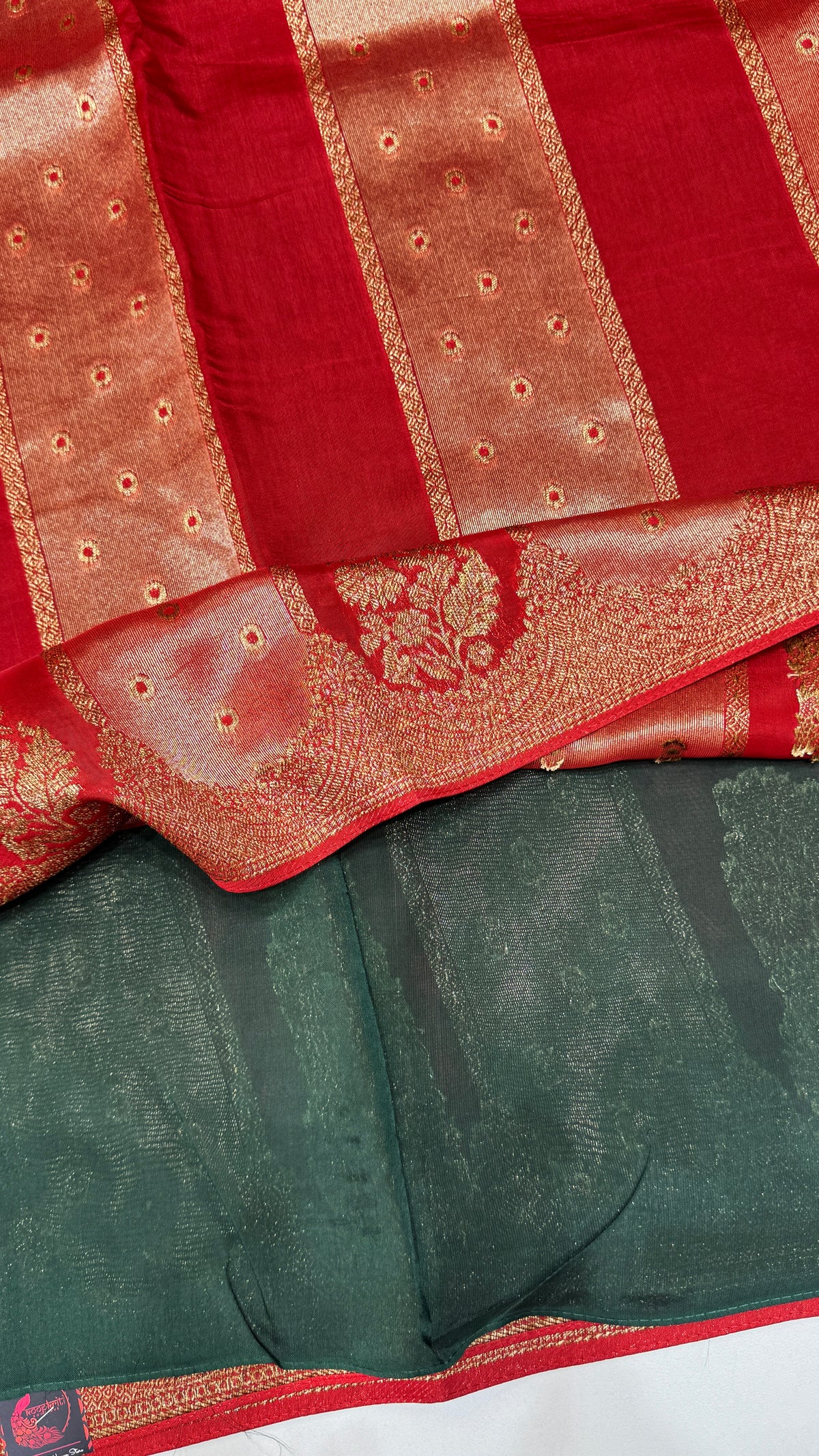 Panel Work Tussar Georgette Saree