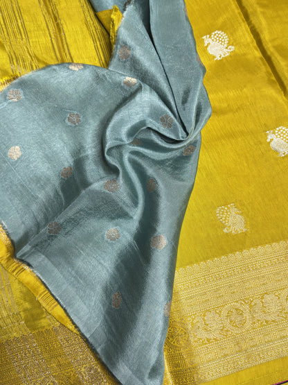 Semi Munga Crepe Saree
