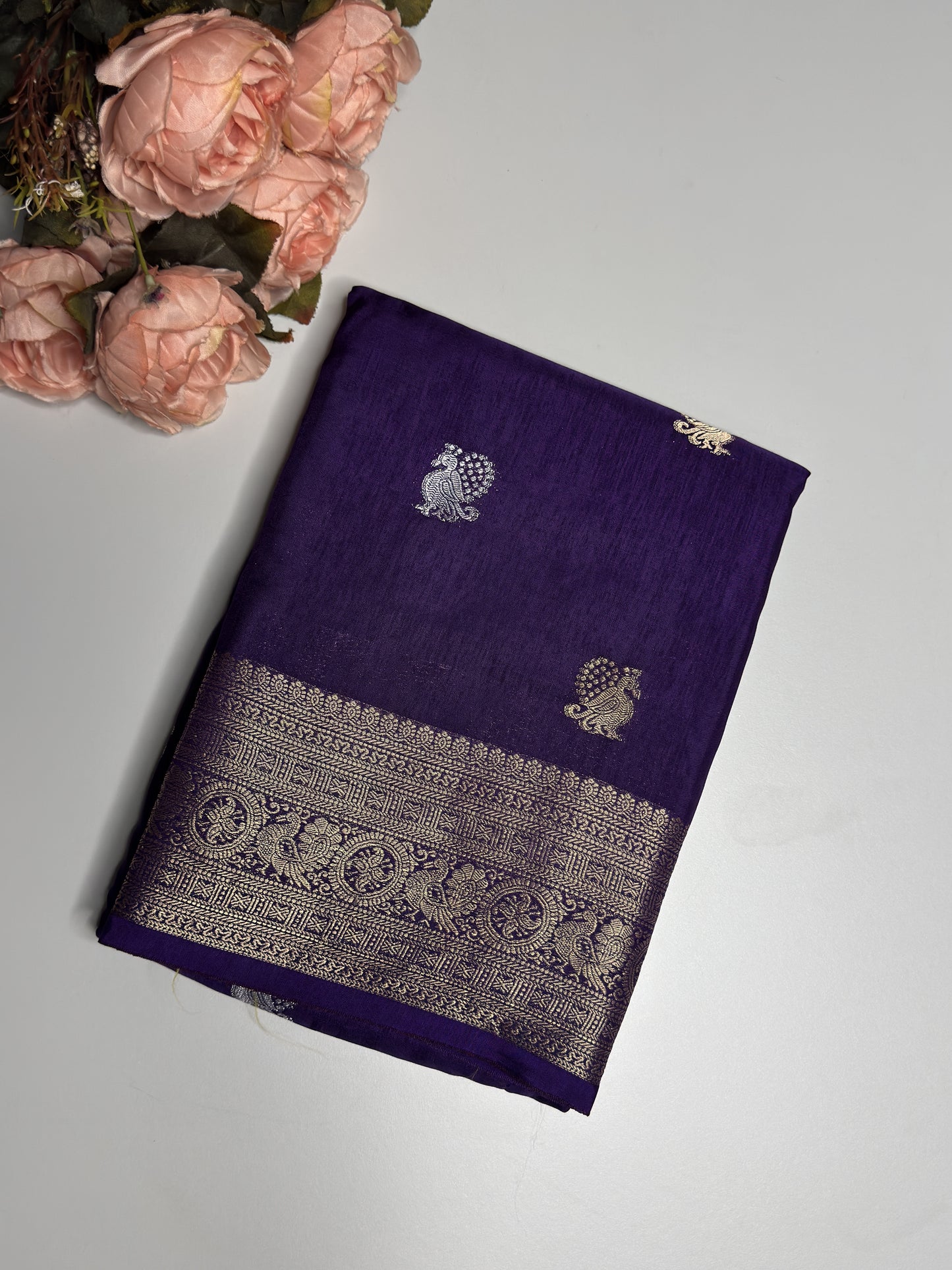 Semi Munga Crepe Saree
