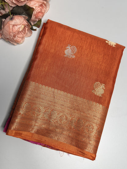 Semi Munga Crepe Saree
