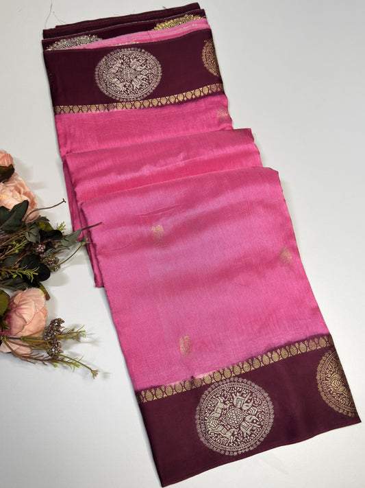 Semi Munga Crepe Saree