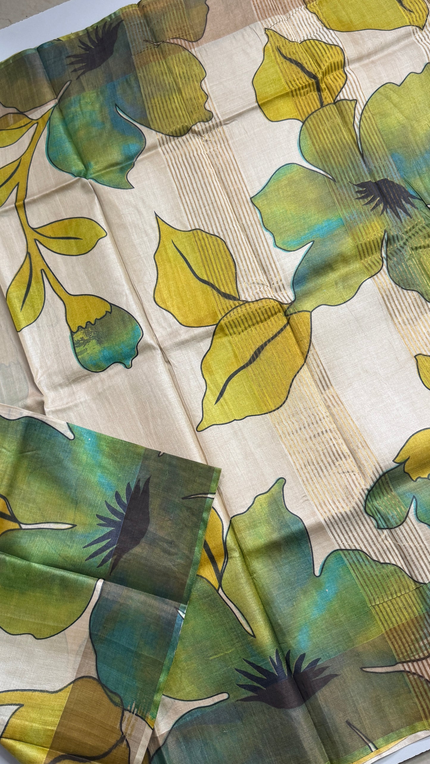 Handloom Pure Tussar Silk Saree