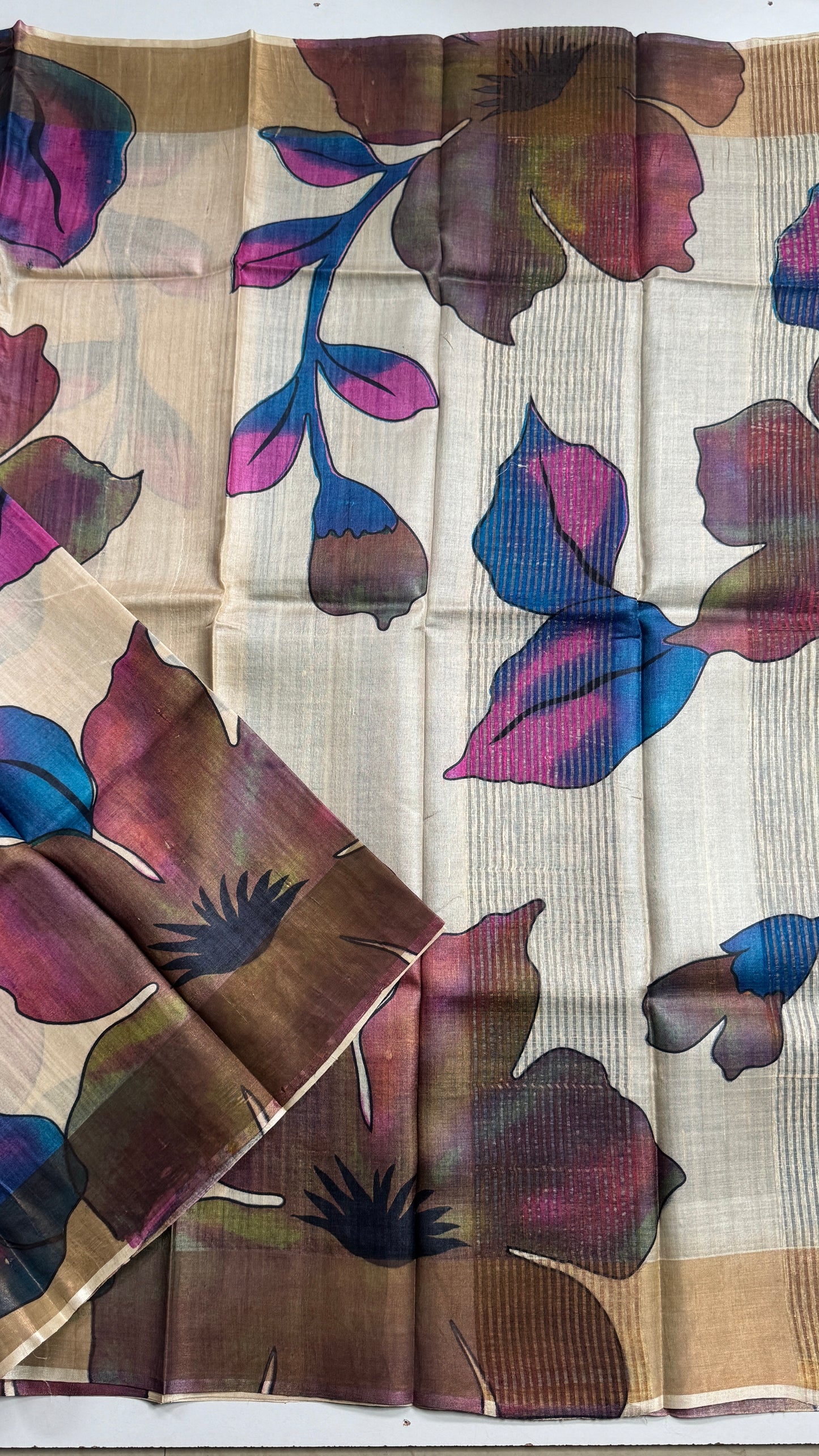 Handloom Pure Tussar Silk Saree