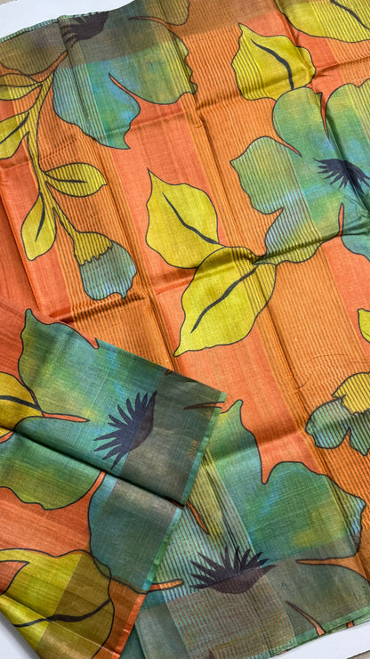 Handloom Pure Tussar Silk Saree
