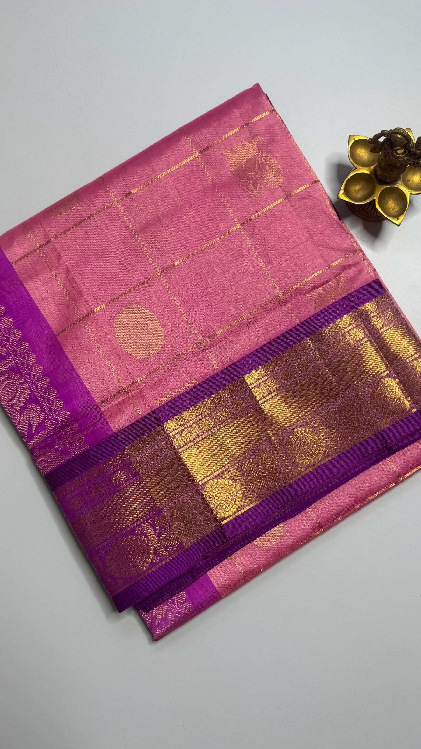 Mayil & Chakram Butta Pure Silk Cotton Saree