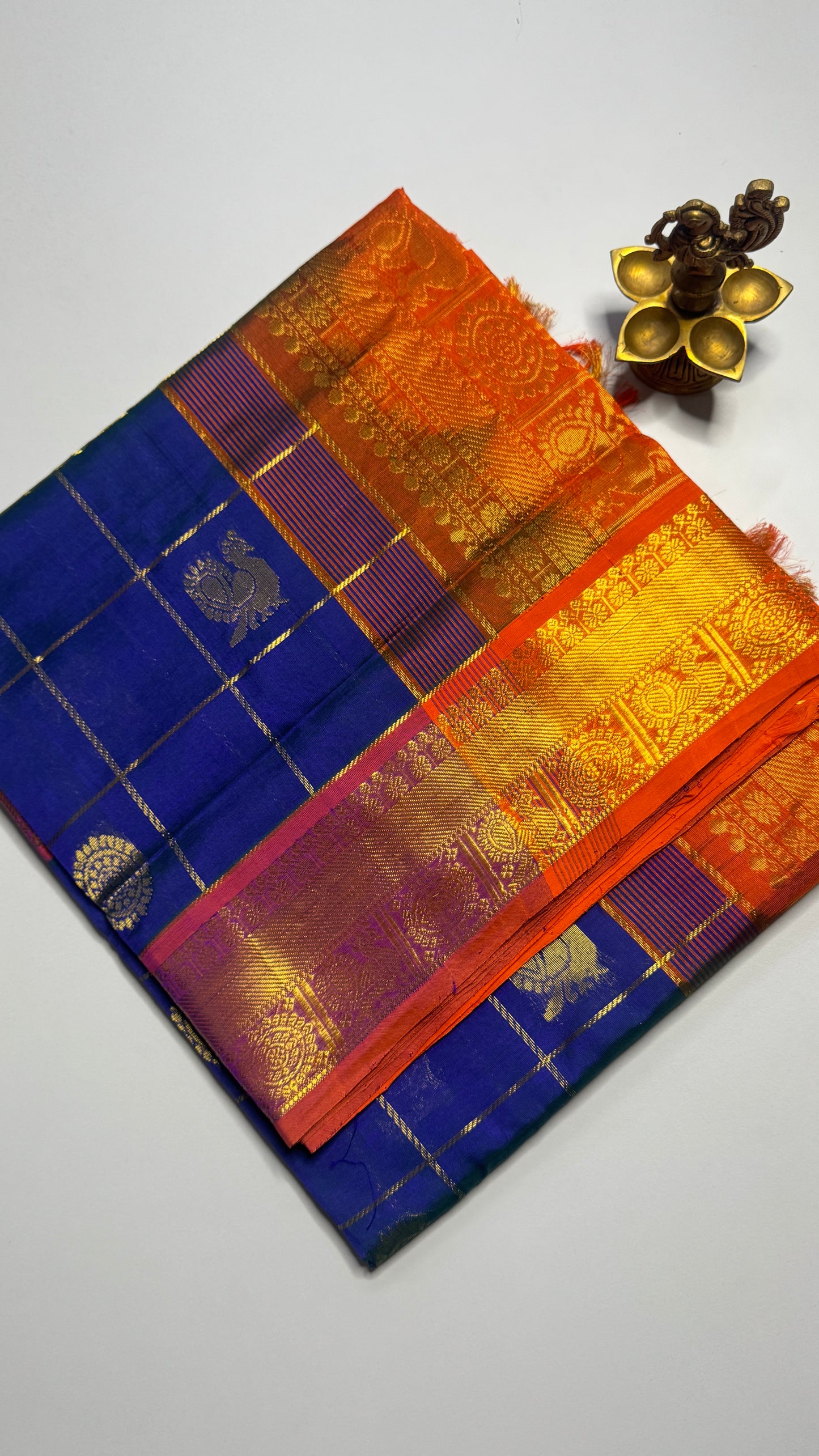 Mayil & Chakram Butta Pure Silk Cotton Saree