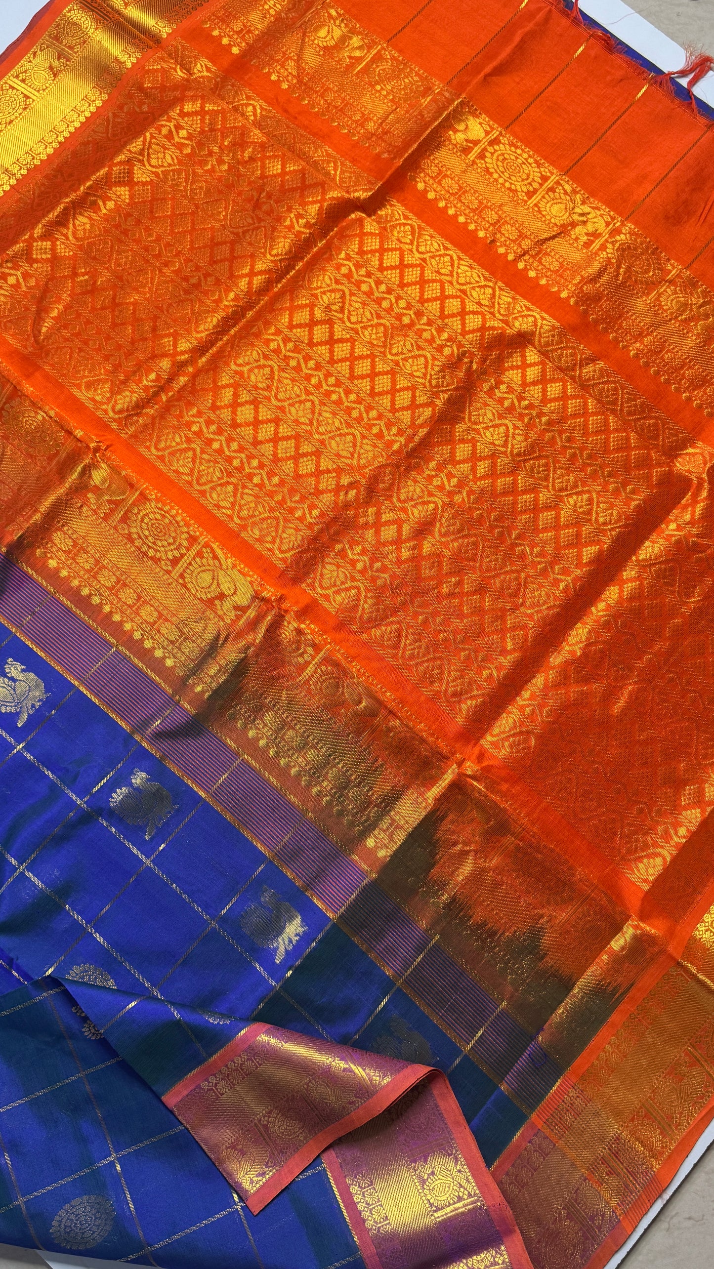 Mayil & Chakram Butta Pure Silk Cotton Saree