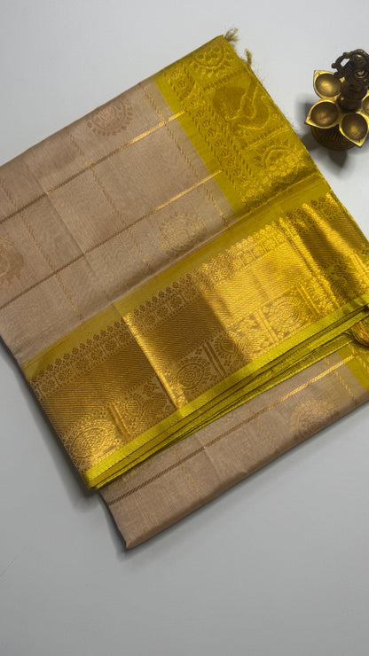 Mayil & Chakram Butta Pure Silk Cotton Saree