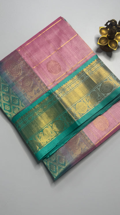 Mayil & Chakram Butta Pure Silk Cotton Saree
