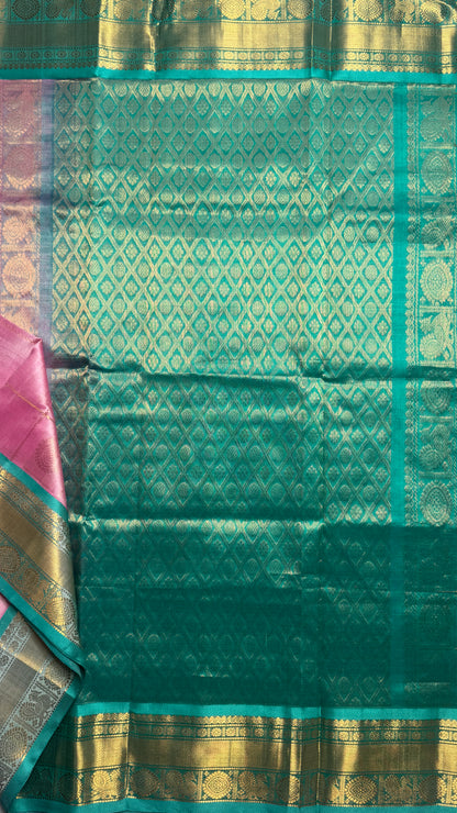 Mayil & Chakram Butta Pure Silk Cotton Saree