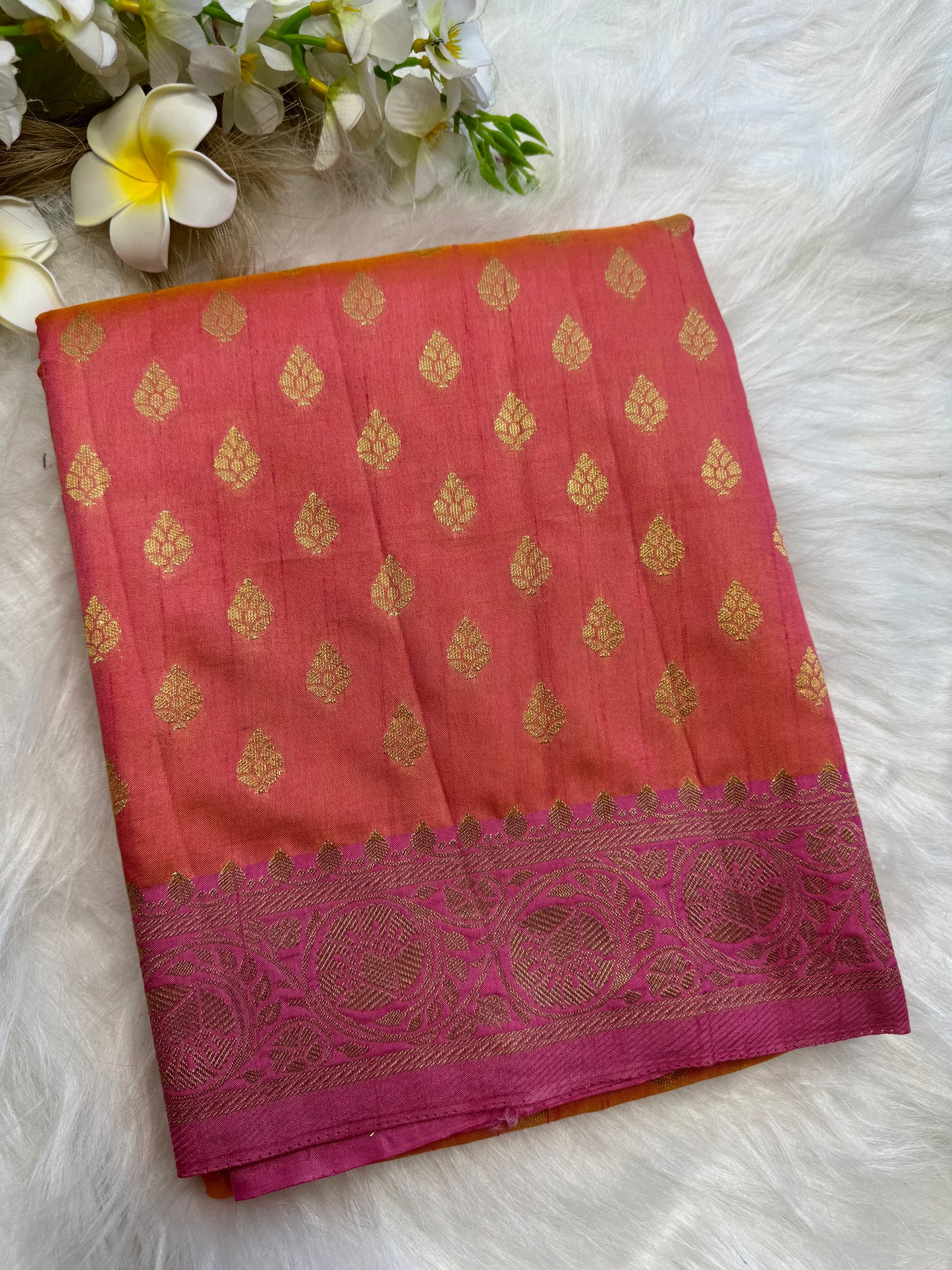 Semi Tussar soft silk saree