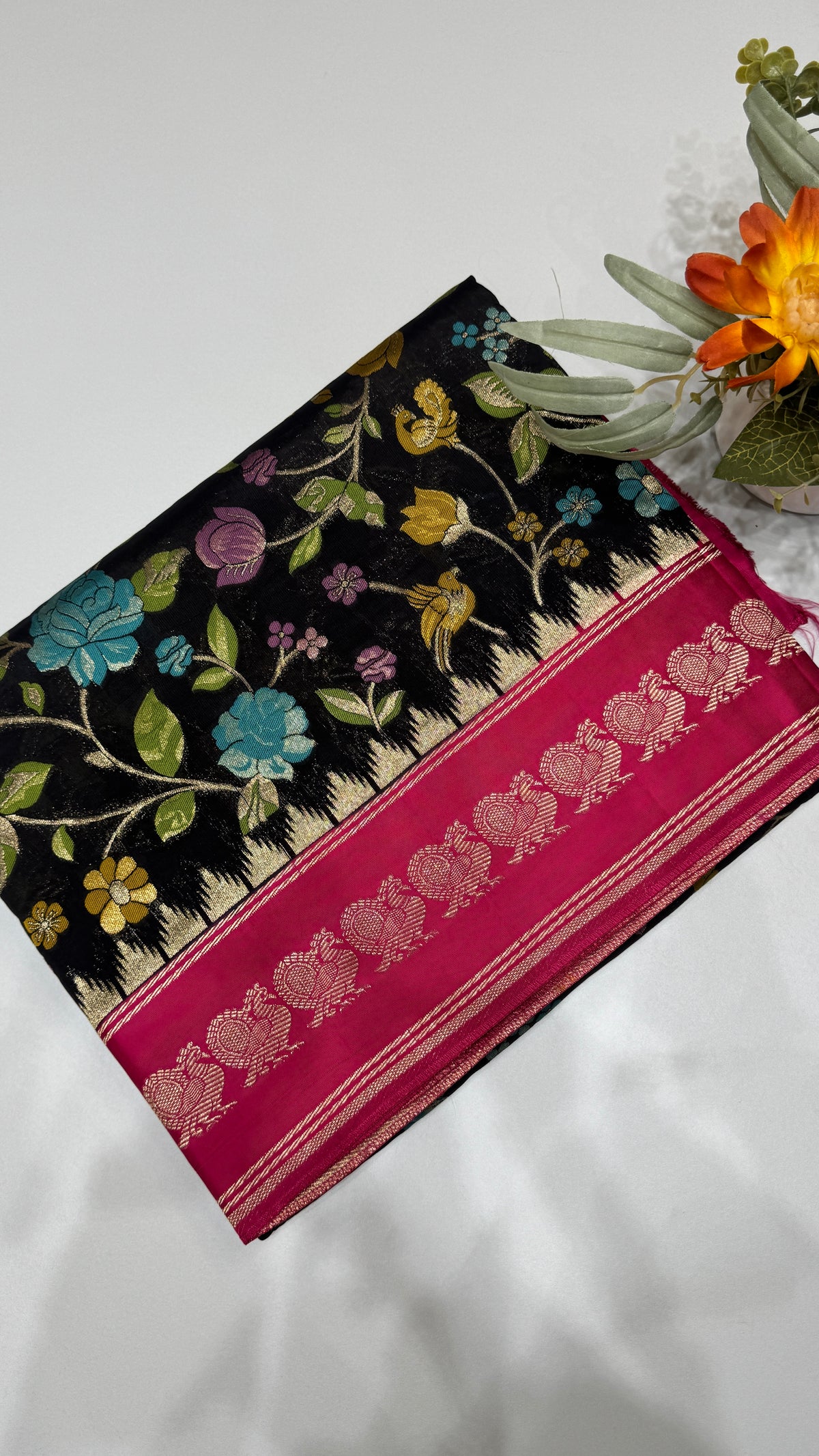 Banaras Crepe Georgette Saree