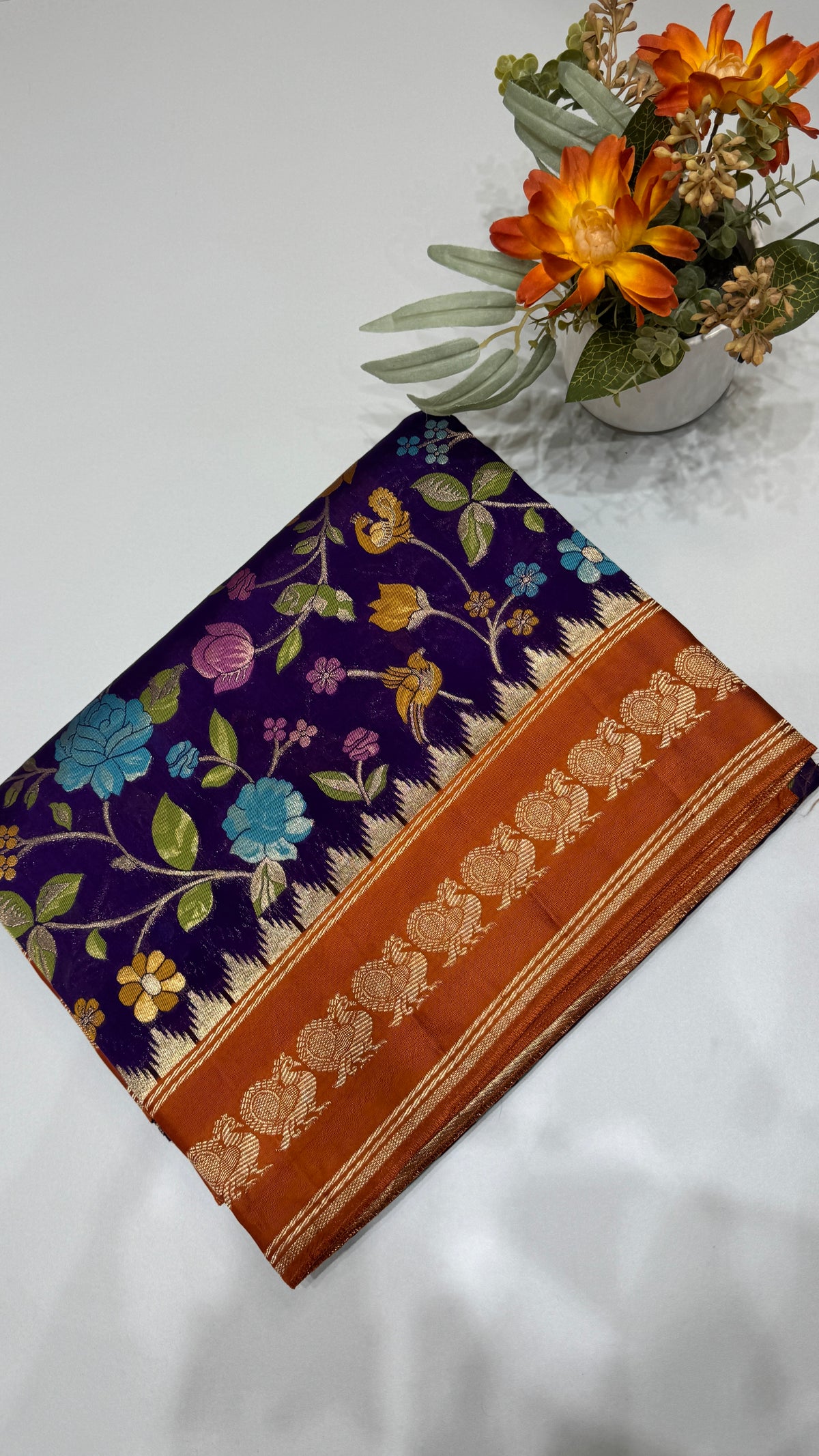 Banaras Crepe Georgette Saree