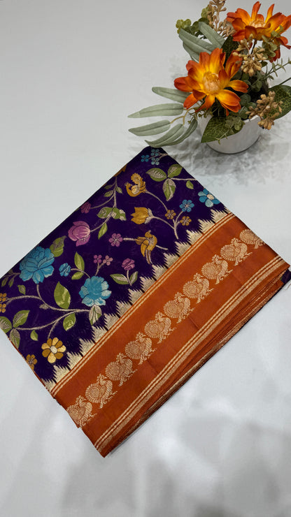 Banaras Crepe Georgette Saree