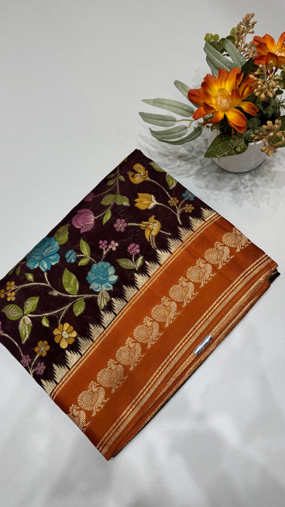 Banaras Crepe Georgette Saree