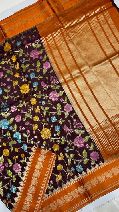 Banaras Crepe Georgette Saree