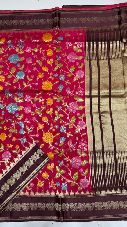 Banaras Crepe Georgette Saree