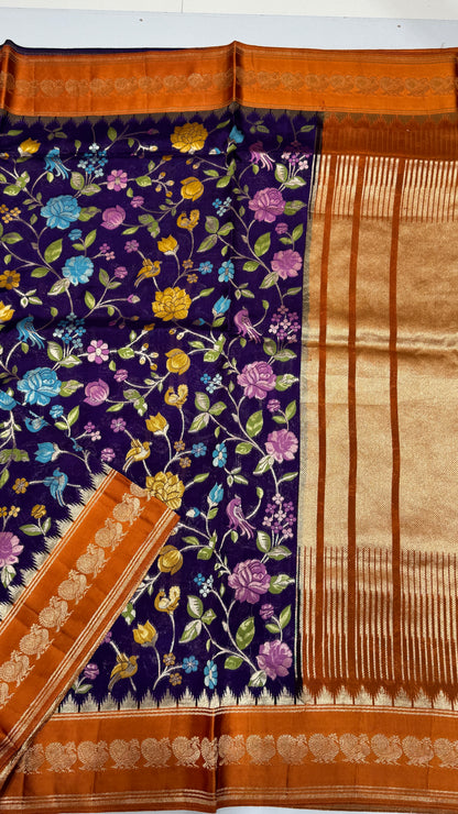 Banaras Crepe Georgette Saree