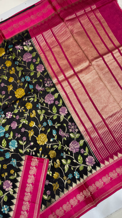 Banaras Crepe Georgette Saree