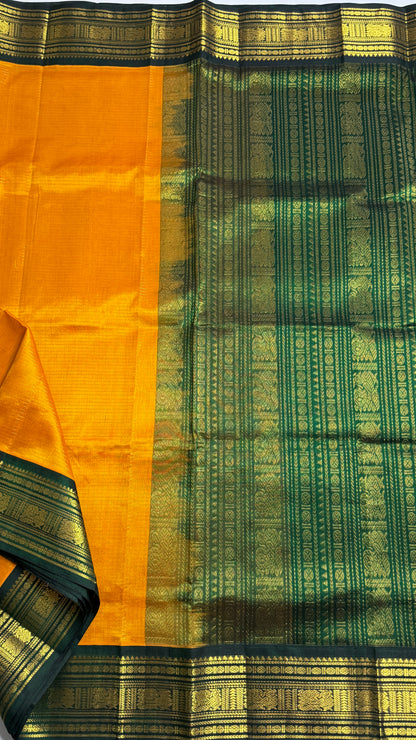 Vairoosi Pure Silk Cotton Saree with Korvai Border