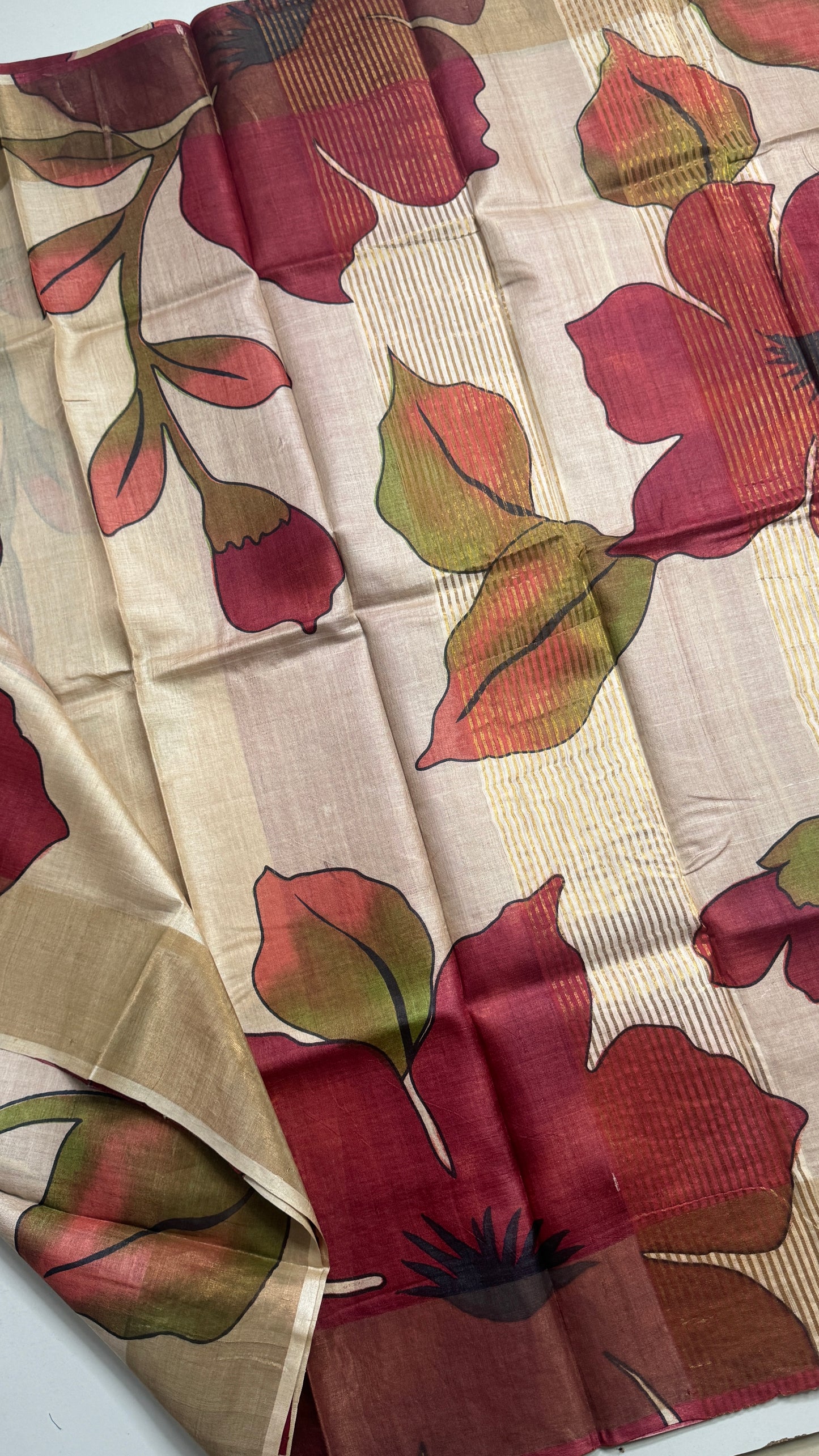 Handloom Pure Tussar Silk Saree