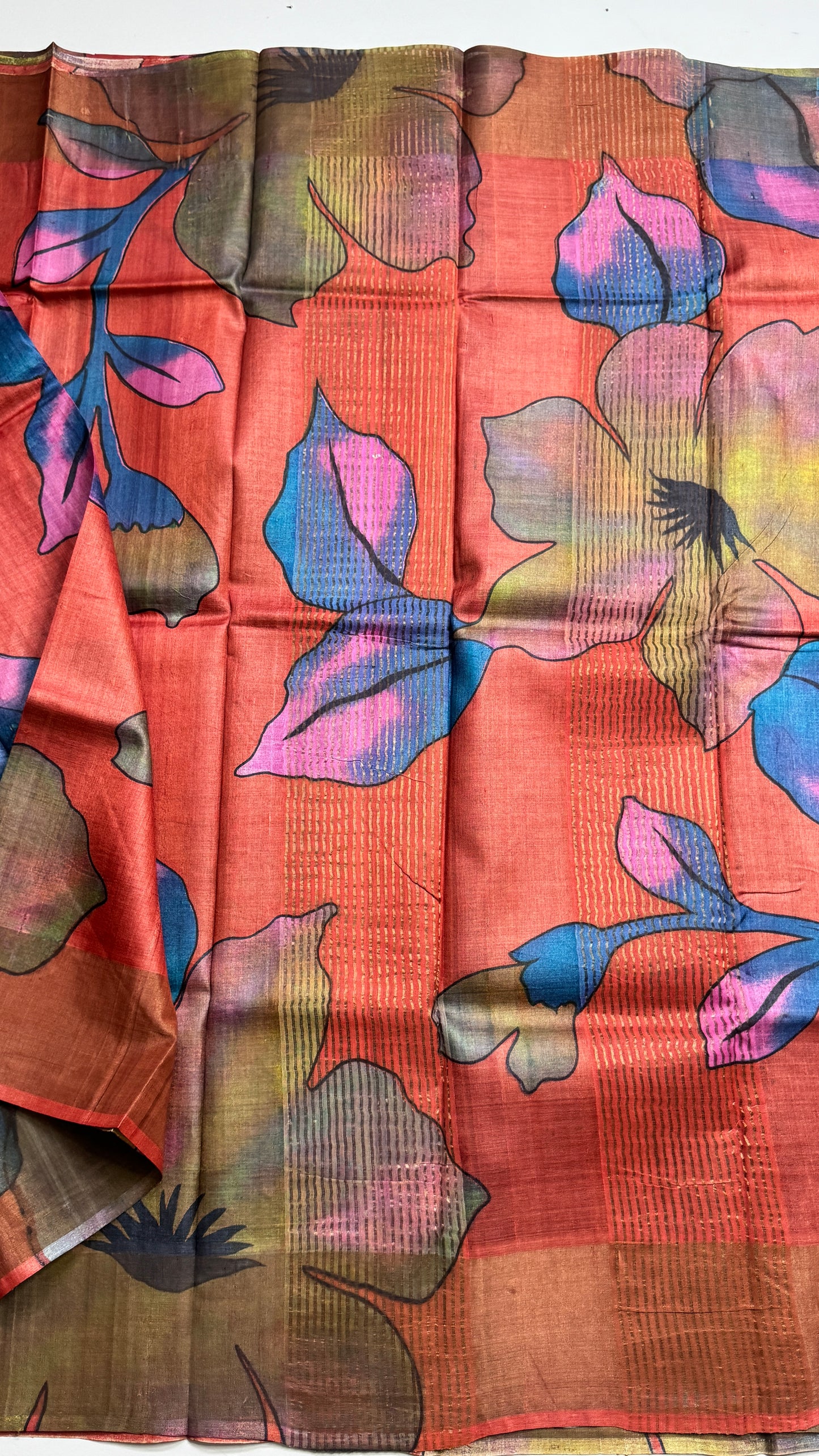 Handloom Pure Tussar Silk Saree