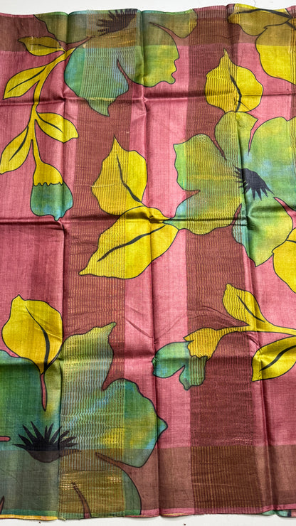 Handloom Pure Tussar Silk Saree