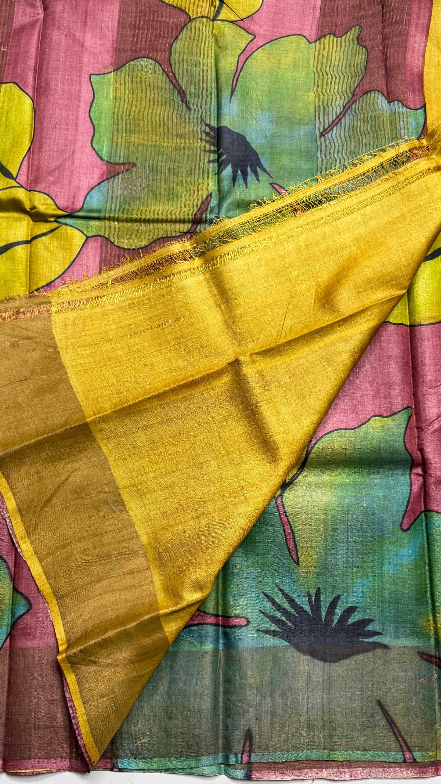 Handloom Pure Tussar Silk Saree