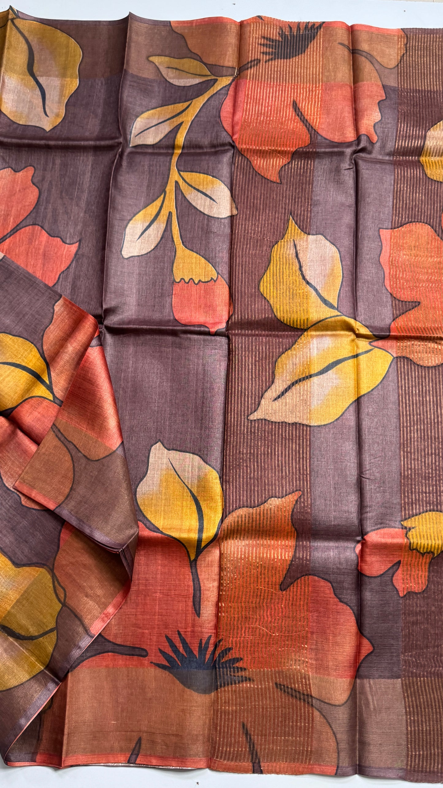 Handloom Pure Tussar Silk Saree