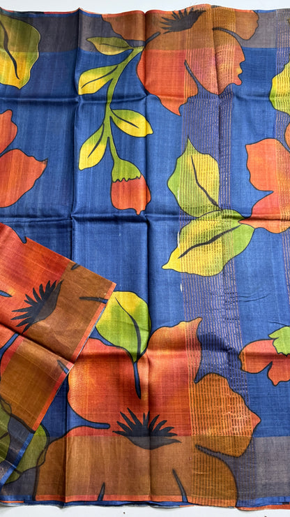 Handloom Pure Tussar Silk Saree