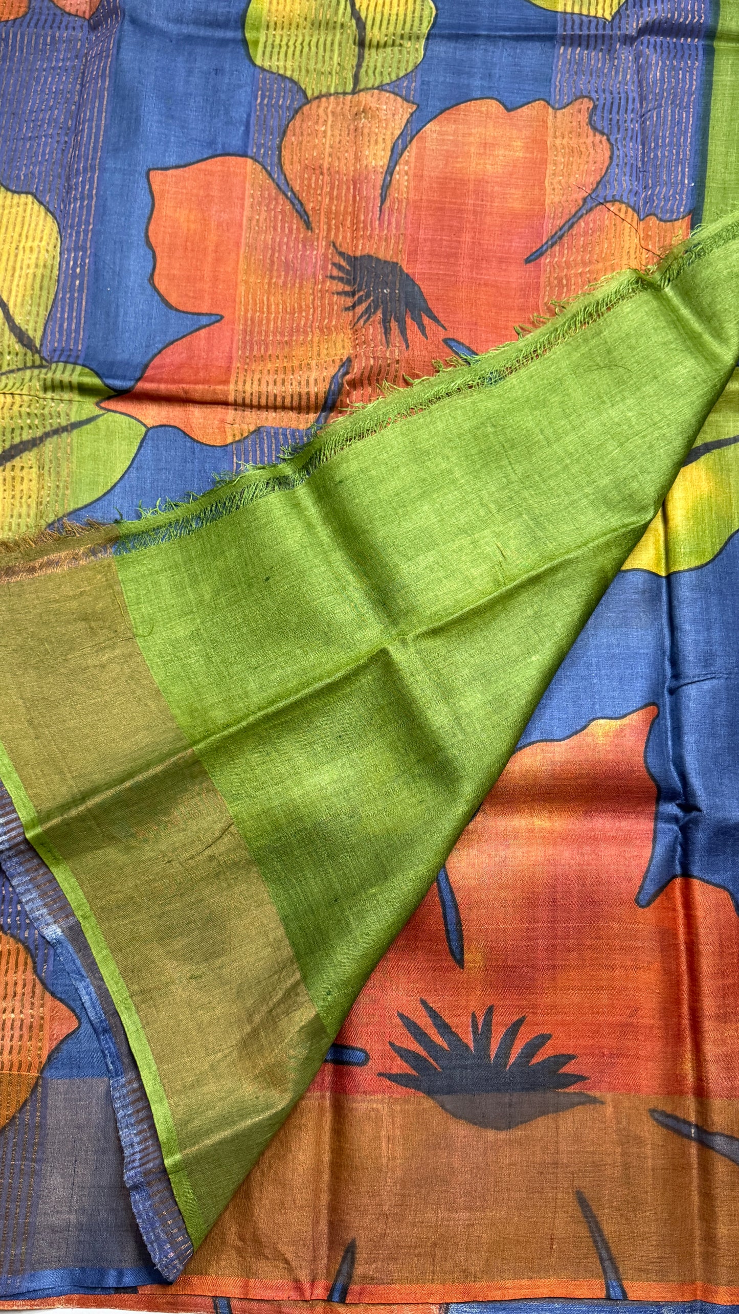 Handloom Pure Tussar Silk Saree
